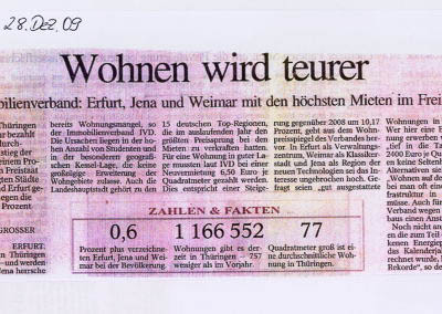 Wohnen wird teurer